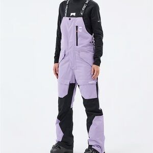 Montec Women's Faded Violet and Black Ski Pants/Bibs